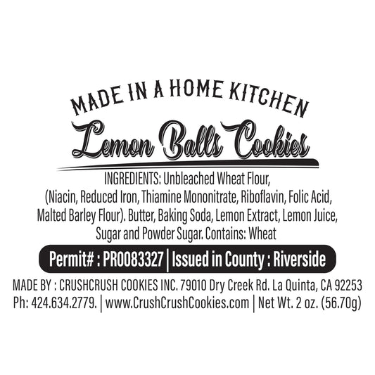 Sweet Lemon Balls Cookie