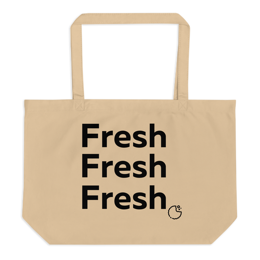 Upgrade your everyday carry with our Fresh organic tote bag.  Color: Oyster 