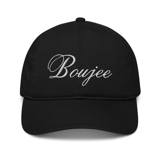 Discover the exquisite Boujee, the organic hat that exudes opulence and sophistication. Color: Black