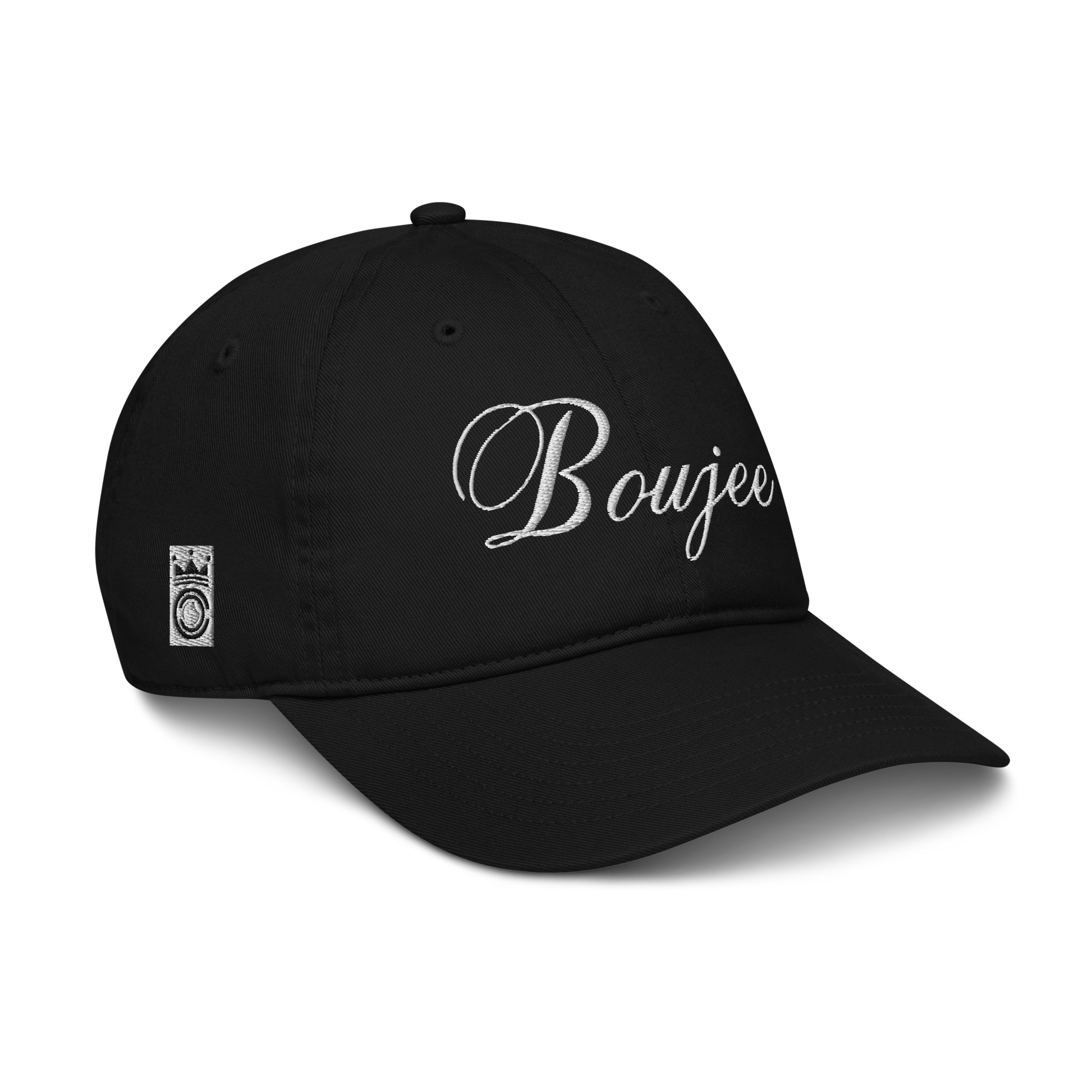 Discover the exquisite Boujee, the organic hat that exudes opulence and sophistication. Color: Black 