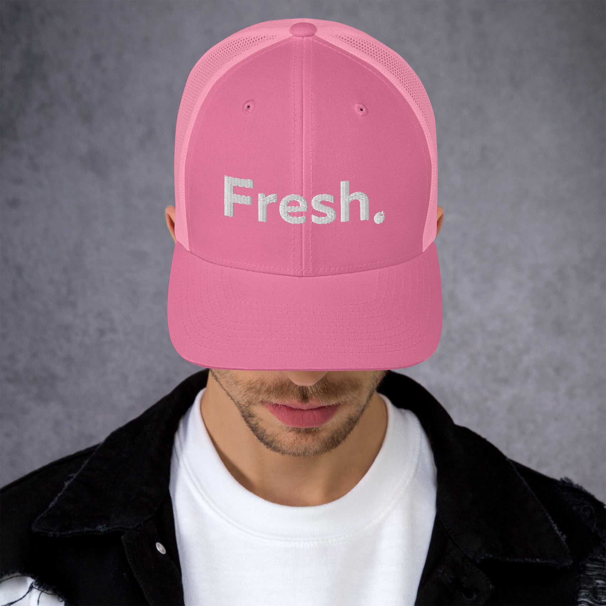 Looking for a hat that combines style and comfort? Look no further than the Fresh Hat! Color: Pink 