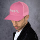 Looking for a hat that combines style and comfort? Look no further than the Fresh Hat! Color: Pink