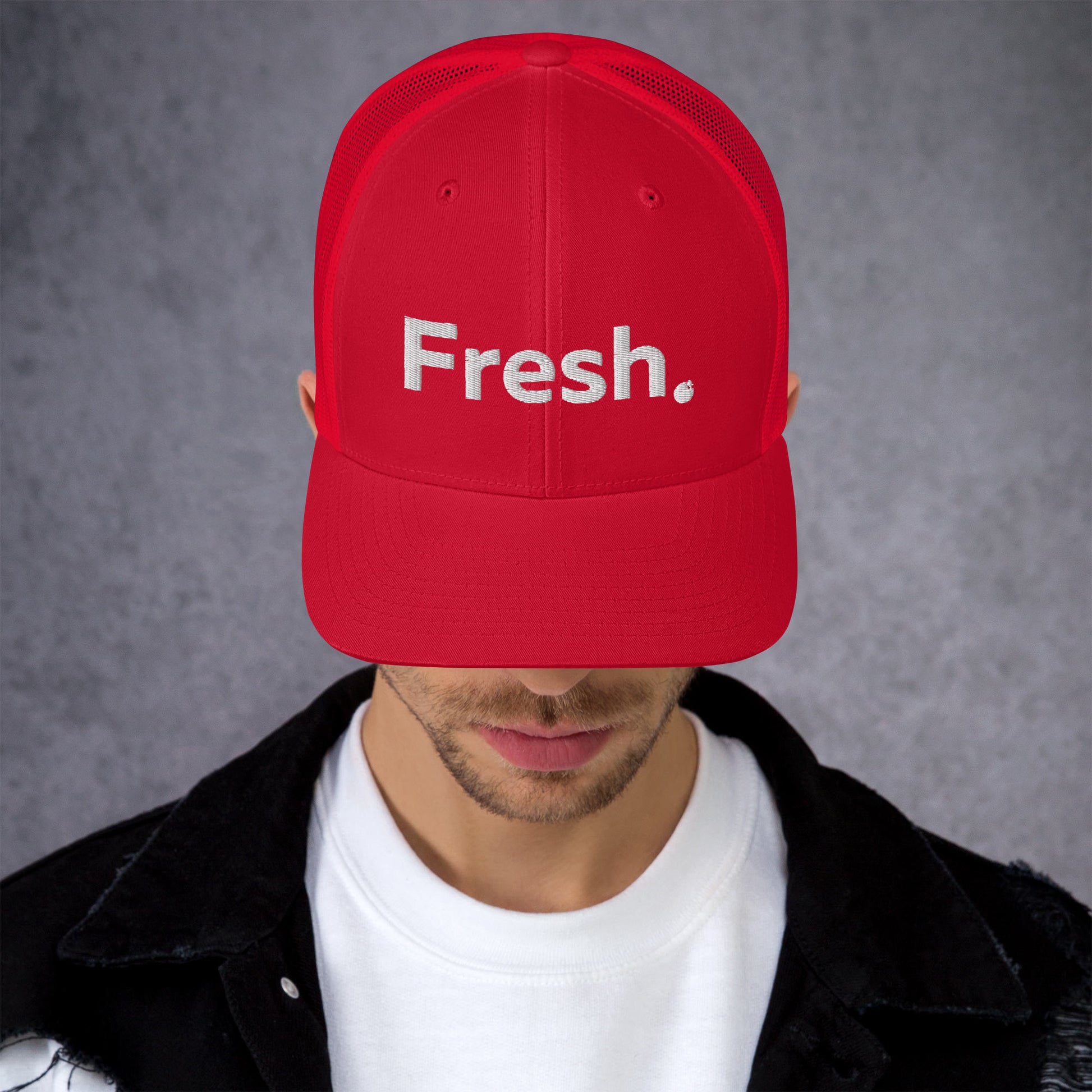 Looking for a hat that combines style and comfort? Look no further than the Fresh Hat! Color: Red