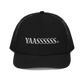 Channel your inner fashionista with the YAASSSSSS Hat, a symbol of style and self-expression. Color: Black 
