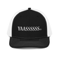 Channel your inner fashionista with the YAASSSSSS Hat, a symbol of style and self-expression. Color: Black and White 