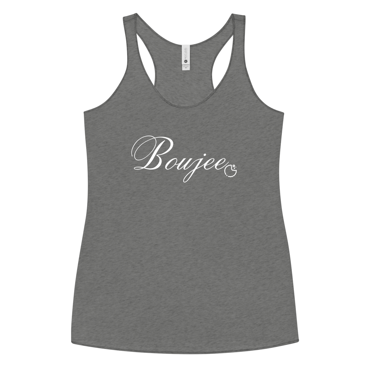 Elevate your wardrobe to new heights of style and sophistication with our Boujee Tank Top. Color: Heather 